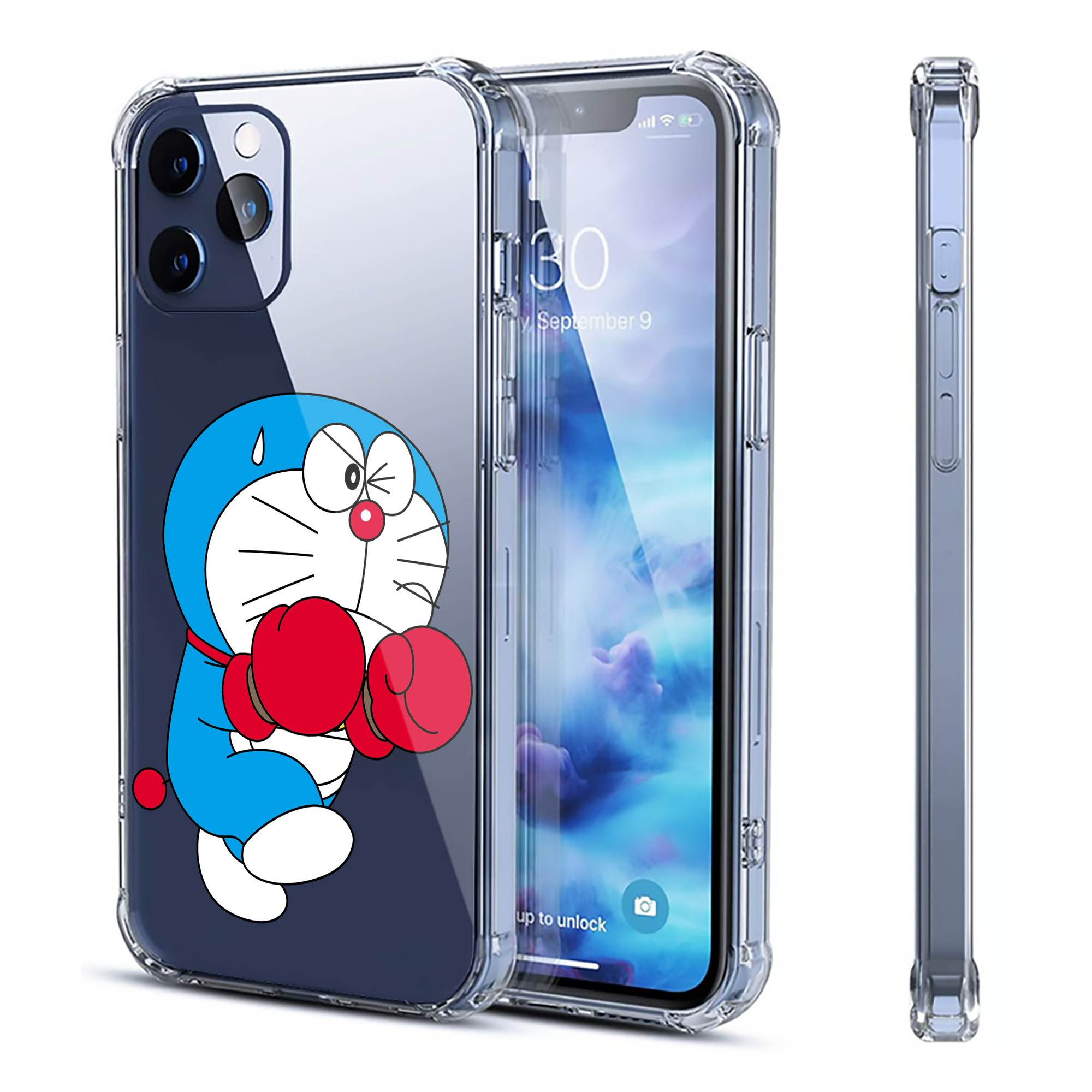 （画像用） ドラえもん Doraemon 【iPhone 12シリーズ対応】透明スマホケース（クリアソフトケース）